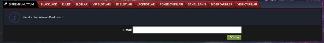 casino dunya sifremi unuttum