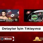 casinomilyon iade Bonusları