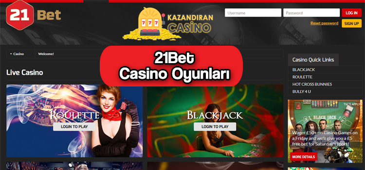 21Bet canlı casino
