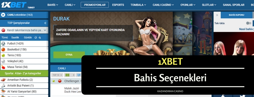 1xbet Bahis Seçenekleri