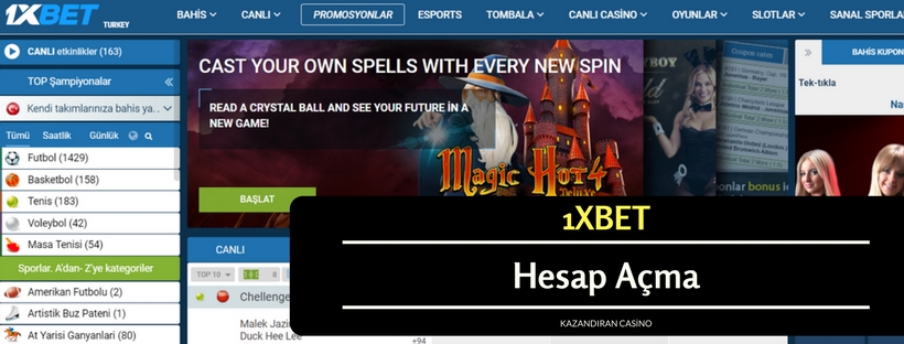 1xbet Hesap Açma