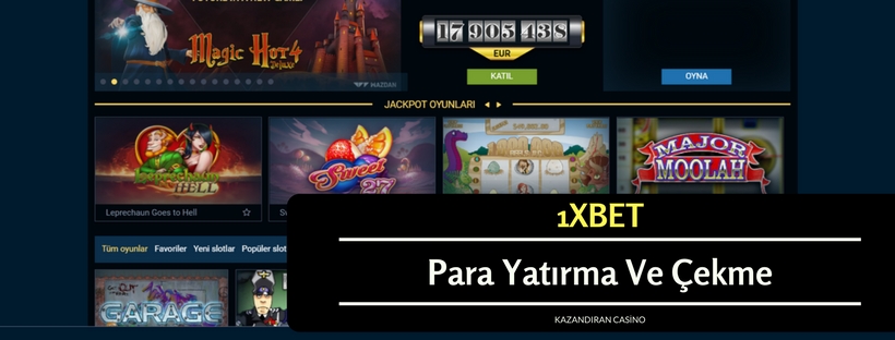 1xbet Para Yatırma Ve Çekme