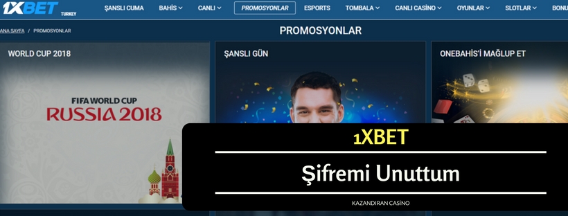 1xbet Şifremi Unuttum