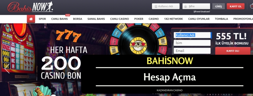 Bahisnow Hesap Açma