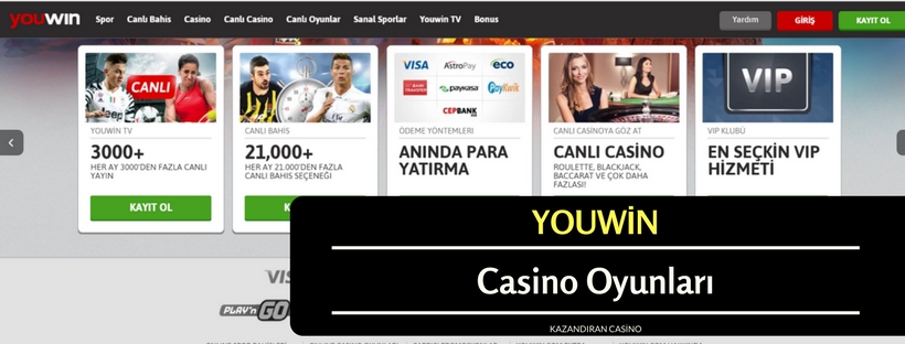 Youwin Casino Oyunları