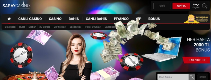Saraycasino Reload Her Hafta 2000 TL Bonus