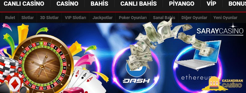 Saraycasino Para Yatırma ve Para Çekme