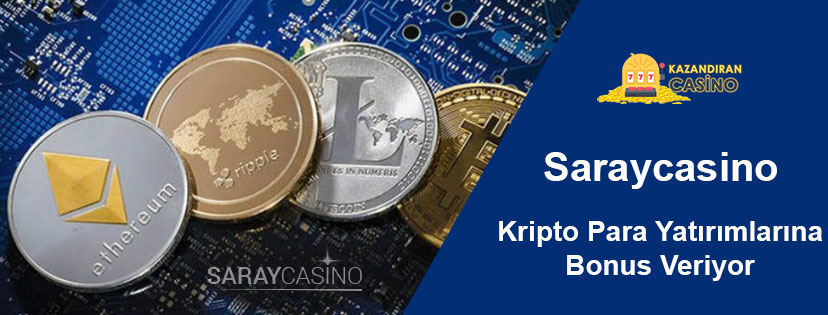 Bitcoin, Litecoin, Ethereum, Dash Bonusu Saraycasino'da