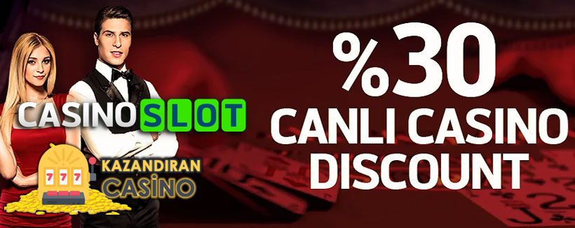 Casinoslot Canlı Casino İndirim Bonusu Kampanyası