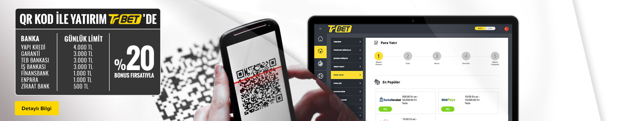 Trbet QR Kod İle Yatırım ve Bonusu