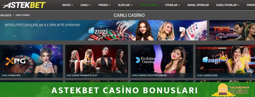 Astekbet casino bonus