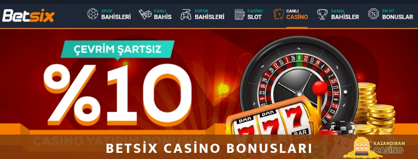 Betsix casino bonus