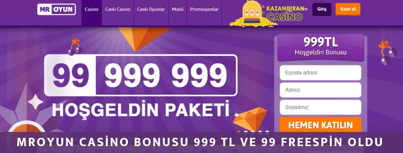 MrOyun hoşgeldin bonusu