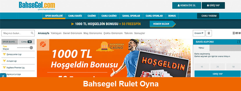 BahseGel Rulet Oyna